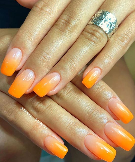 Summer Nails 2023 Orange