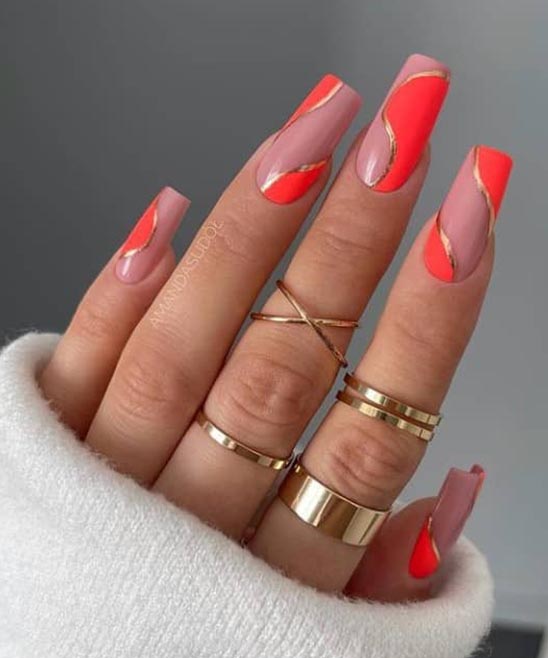 Summer Orange Nail Color