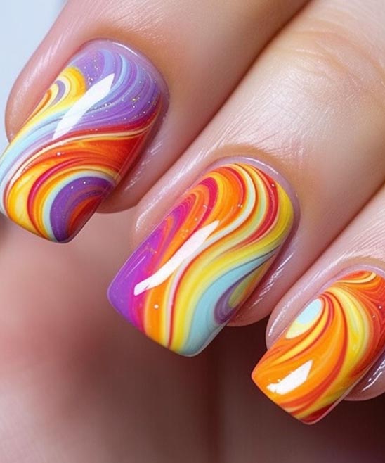 Summer Orange Nail Colors