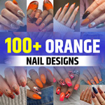 Summer Orange Nails Design