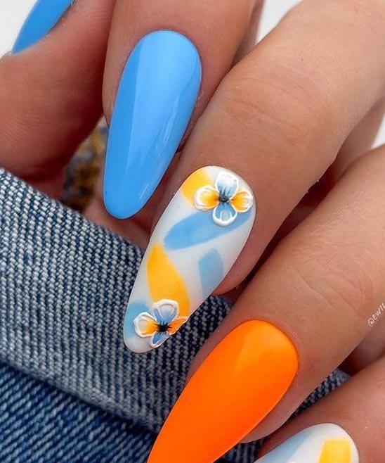 Summer Oval Nails
