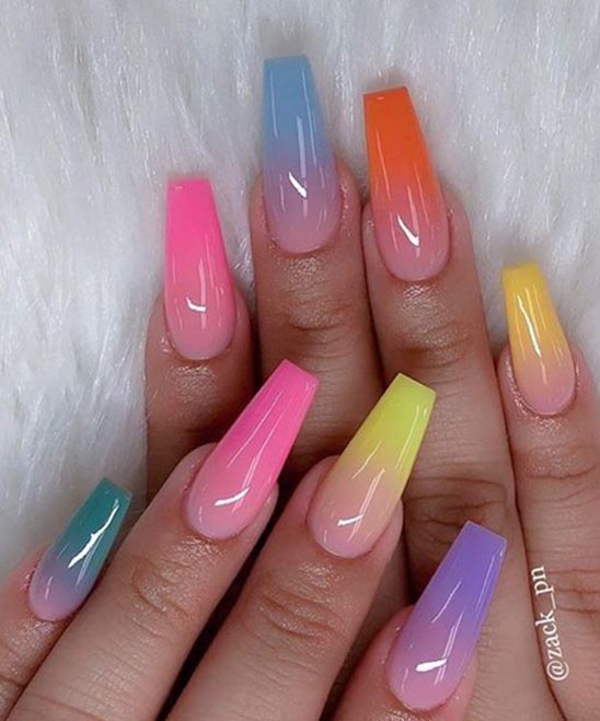 Summer Short Coffin Nails Nail Designs 2023