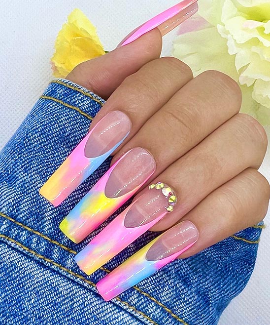 Summer Short Square Nails