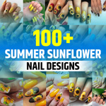 Summer Sunflower Nail Designs