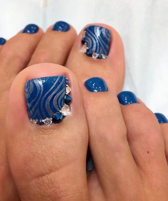 Summer Toe Nail Designs Blue