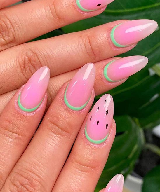 Summer Watermelon Nails