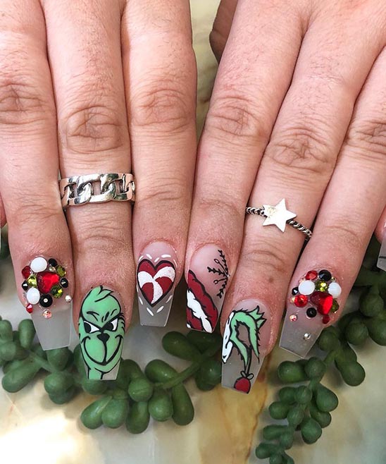 The Grinch Christmas Nails