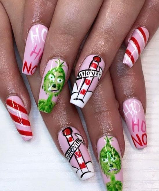 The Grinch Nail Art