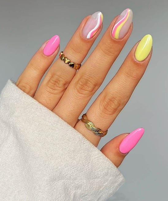 Thick French Tip Nails Oval