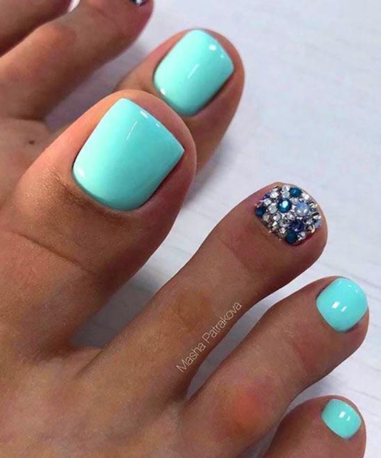 Toe Nail Designs Blue