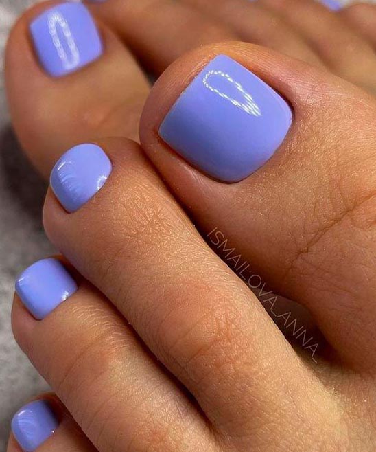 Toe Nail Designs Blue and Silver Dots