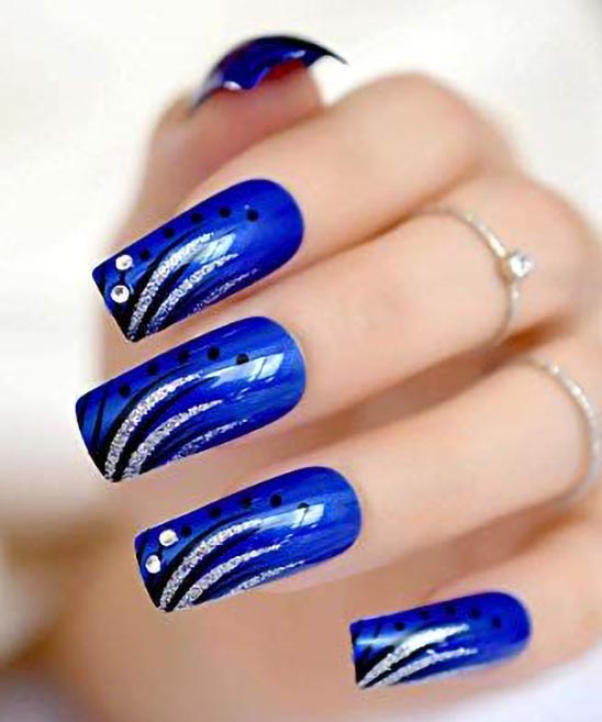 Toe Nail Designs Easy Blue