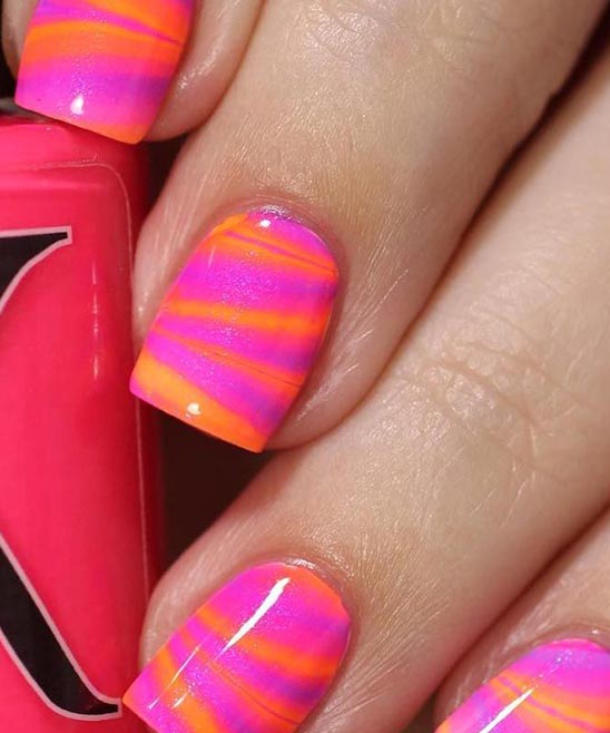 Toe Nail Designs Hot Pink