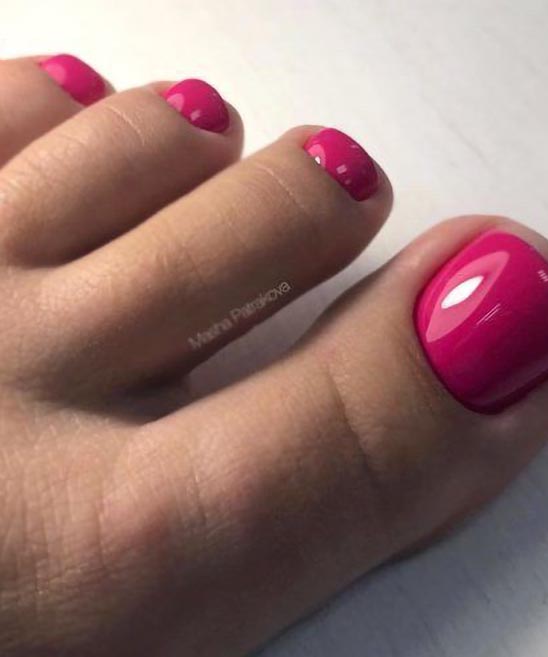 Toe Nail Designs Pink and Black
