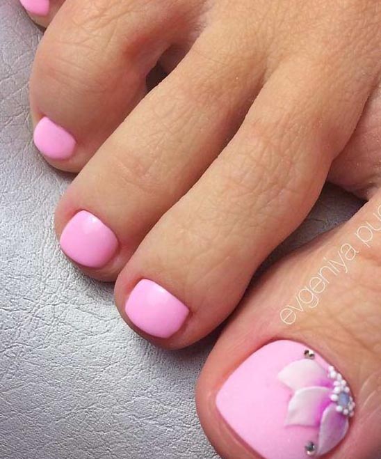 Toe Nail Designs With Pink Polish