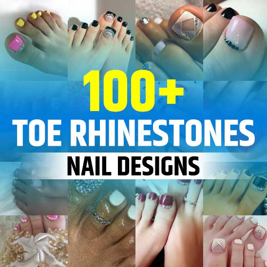 Toe Nail Designs With Rhinestones