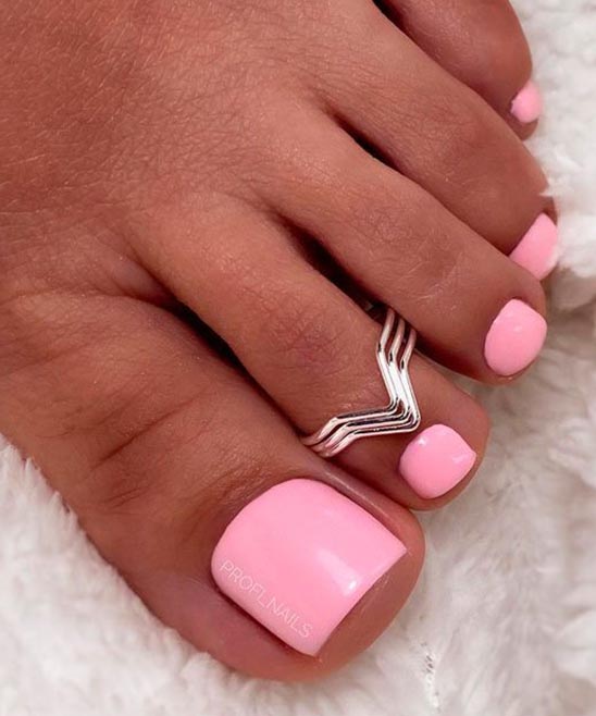 Toe Nail Designs in Pink