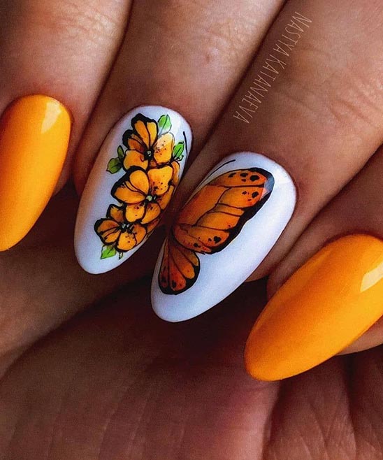 Tropical Freestyle Nail Designs