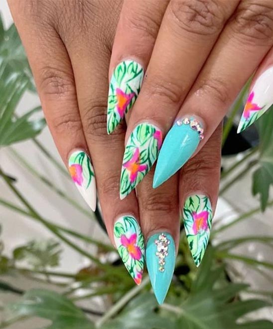 Tropical Nail Designs for Toes