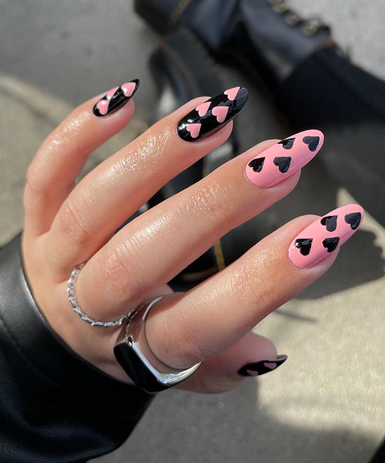 Valentine Heart Nails