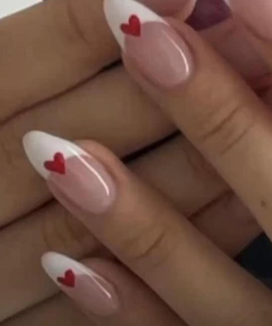 Valentines Day Coffin Nails