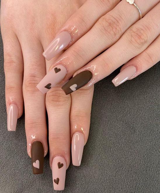 Valentines Day Nails Coffin