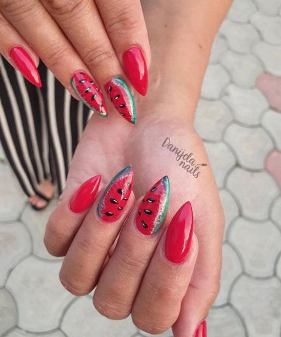Watermelon Nail Ideas