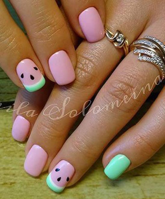 Watermelon Nail Tips