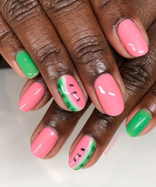 Watermelon Nails Color