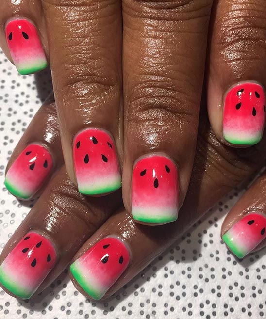 Watermelon Nails Design