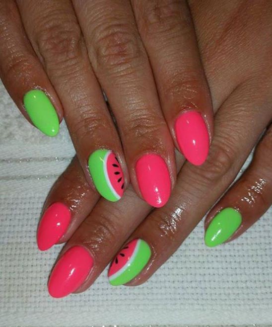 Watermelon Nails Toes