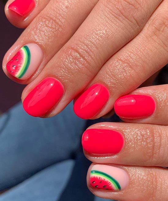 Watermelon Nails Tutorial