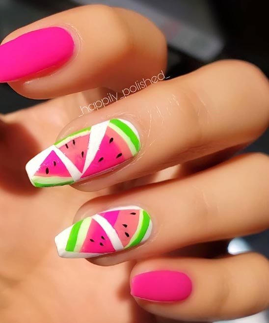 Watermelon Sugar Nails