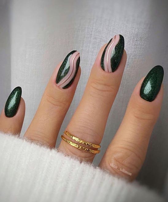 What Color Nails With Emerald Green Dress