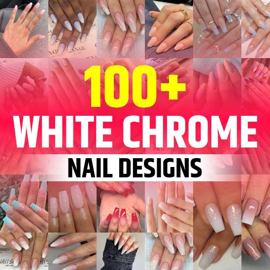 White Chrome Nails