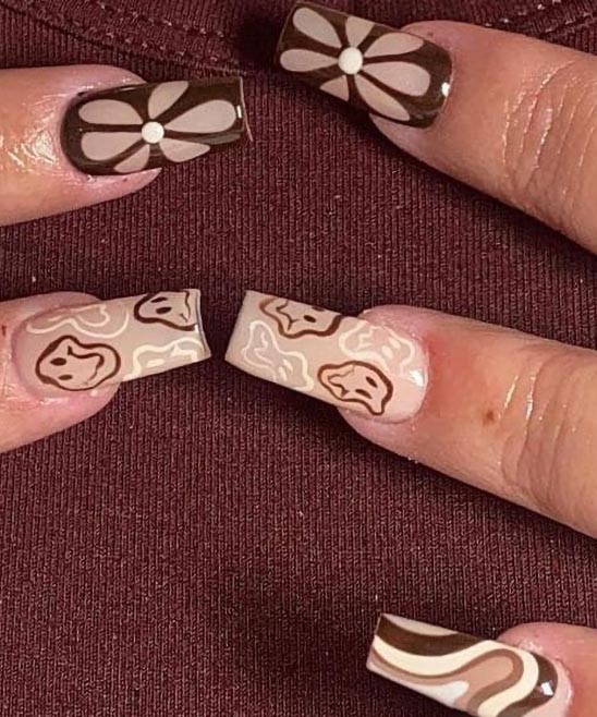 White Coffin Nail Designs