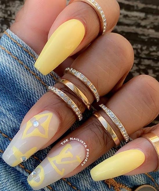 White Coffin Nail Designs