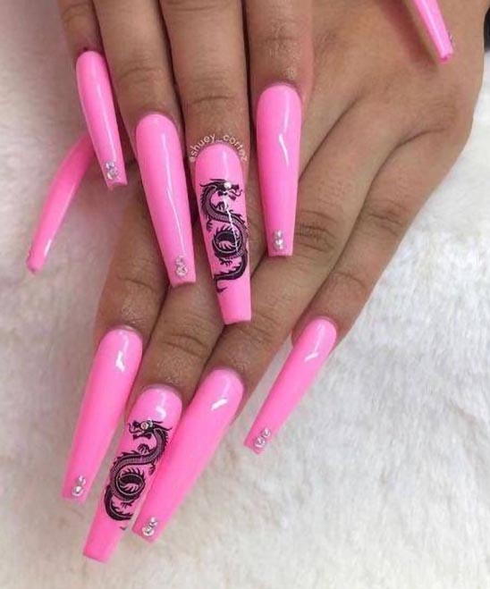 White Nail Designs Coffin Shape