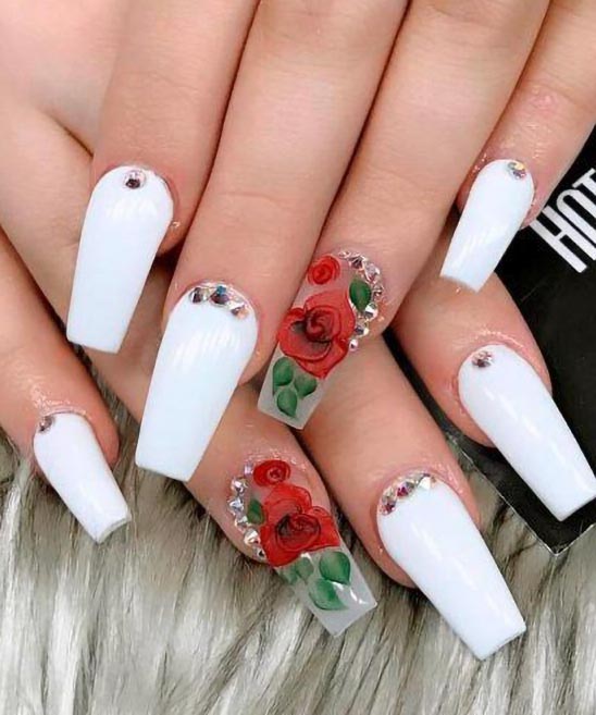 50+ White Coffin Nail Designs (2024) TailoringinHindi