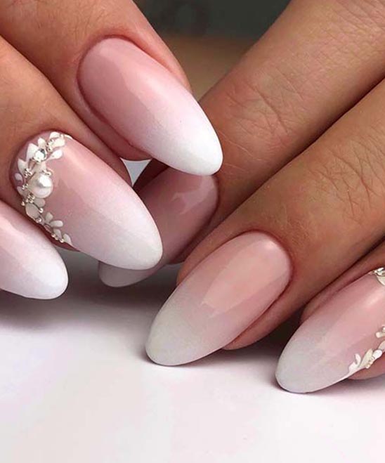 White Nails Ombre