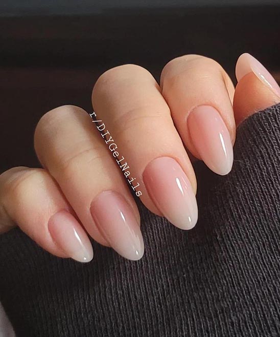 White and Gold Ombre Nails
