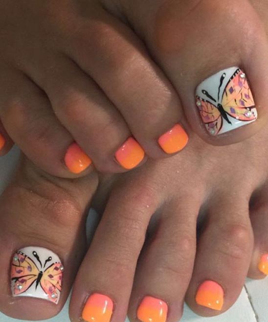 White and Pink Toe Nail Designs