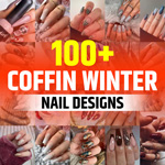 Winter Coffin Nails