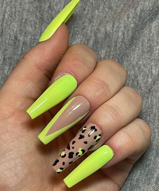 Yellow Acrylic Nails