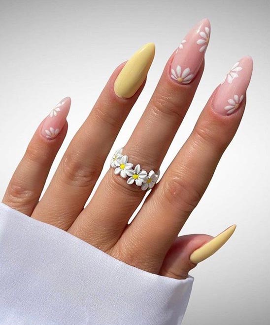Yellow Chrome Nails
