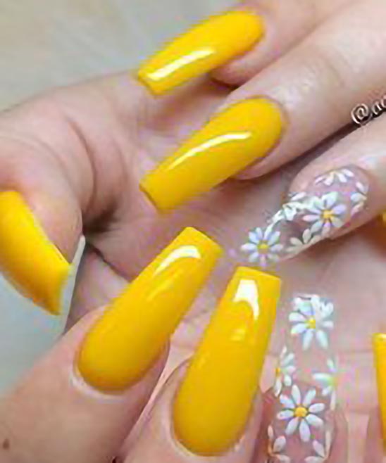 Yellow French Nails