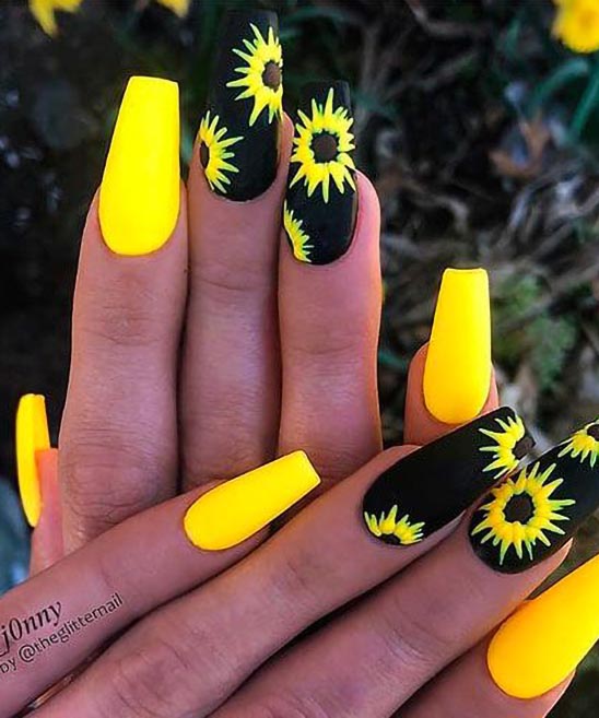 Yellow Nail Art
