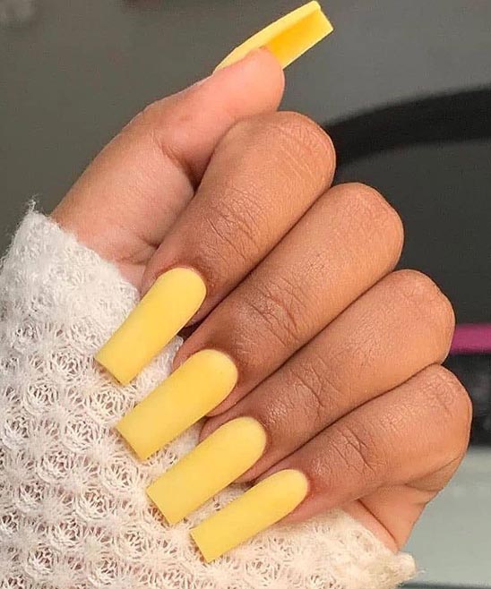 50+ Coffin Yellow Nail Designs (2024) TailoringinHindi