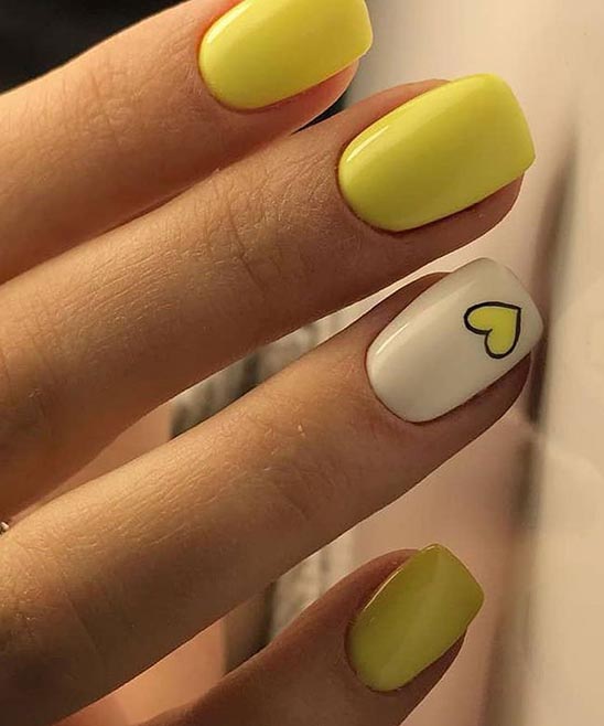 Yellow Ombre Nails