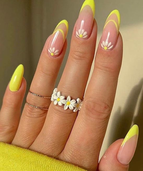 Yellow and Black Nail Design